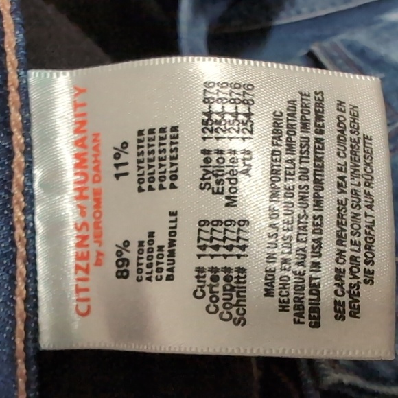 Citizens of Humanity Dylan Drop Rise Crop Jeans Size 27 - Picture 5 of 13